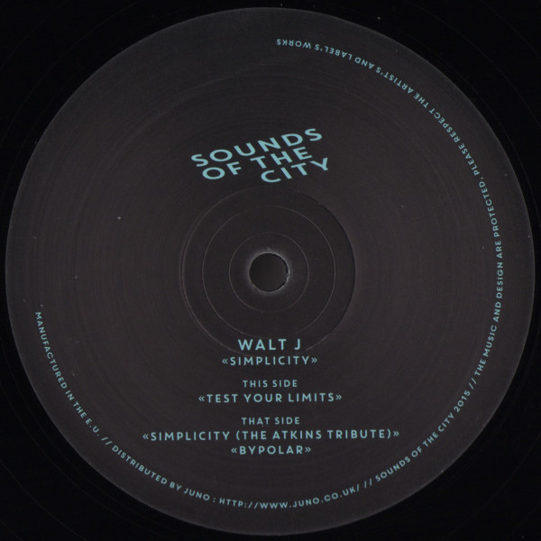 Walt J - Simplicity | Sounds Of The City (SOTC-WJ01)