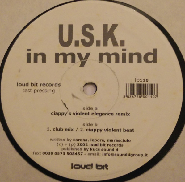 U.S.K. - In My Mind | Loud Bit Records (lb110) - 2