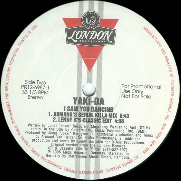 Yaki-Da - I Saw You Dancing | FFRR (PR12 6987-1) - 2 Yaki-Da - I Saw You Dancing | FFRR (PR12 6987-1) - 2