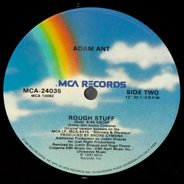 Adam Ant - Rough Stuff | MCA Records (MCA 24035) - 4 Adam Ant - Rough Stuff | MCA Records (MCA 24035) - 4
