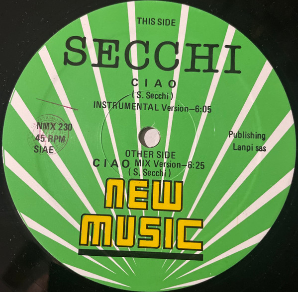 Secchi - Ciao | New Music International (NMX 230) - 3