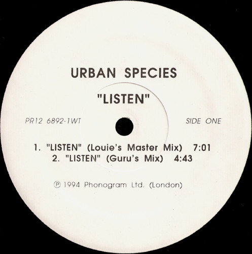Urban Species - Listen | FFRR (PR12 6892-1WT)