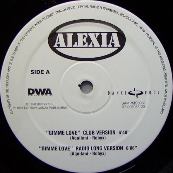 Alexia - Gimme Love | Dance Pool (SAMPMS5068)