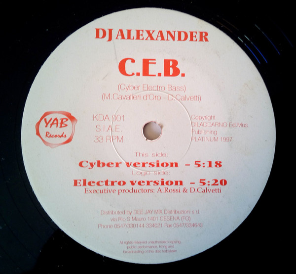 DJ Alexander - Cyber Electro Bass | Yab Records (KDA 001) - main DJ Alexander - Cyber Electro Bass | Yab Records (KDA 001) - main