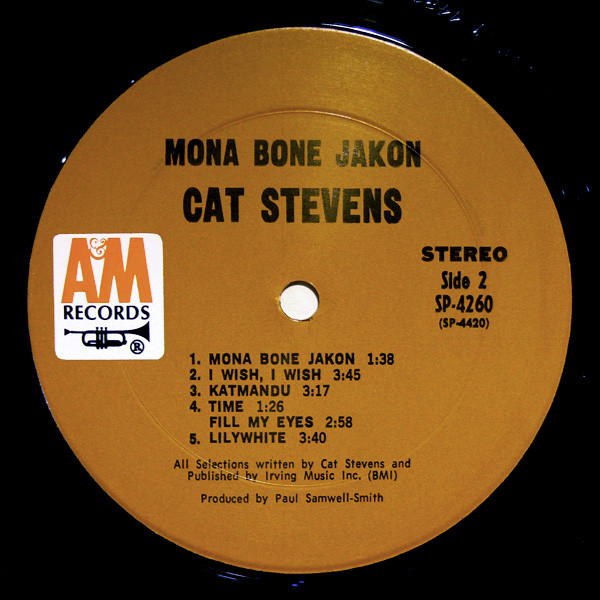 Cat Stevens - Mona Bone Jakon | A&M Records (SP4260) - 4 Cat Stevens - Mona Bone Jakon | A&M Records (SP4260) - 4