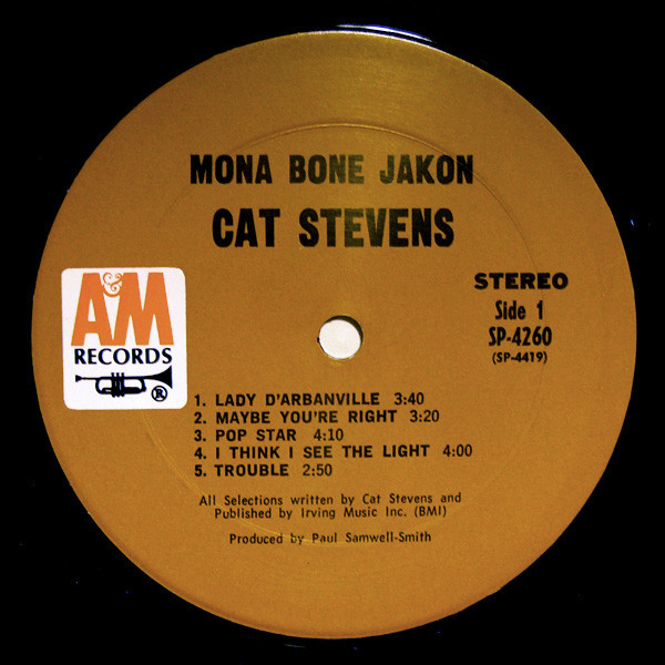 Cat Stevens - Mona Bone Jakon | A&M Records (SP4260) - 3 Cat Stevens - Mona Bone Jakon | A&M Records (SP4260) - 3
