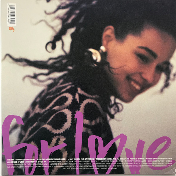 Jill Jones - For Love | Paisley Park (9 20825-0) - 2