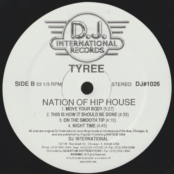 Tyree - Nation Of Hip House | D.J. International Records (DJLP-1026) - 4 Tyree - Nation Of Hip House | D.J. International Records (DJLP-1026) - 4