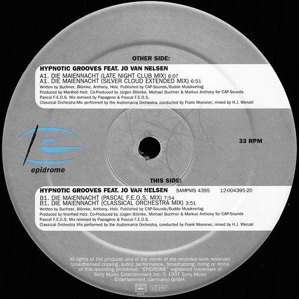 Hypnotic Grooves Featuring Jo Van Nelsen - Die Maiennacht | Epidrome (EPD 664483 6) - 2 Hypnotic Grooves Featuring Jo Van Nelsen - Die Maiennacht | Epidrome (EPD 664483 6) - 2