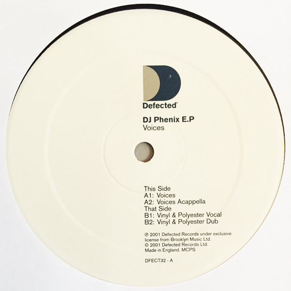 DJ Phenix - Voices E.P. | Defected (DFECT32) - 2 DJ Phenix - Voices E.P. | Defected (DFECT32) - 2