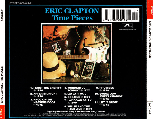 Eric Clapton - Time Pieces - The Best Of Eric Clapton | Polydor (800 014-2) - 3 Eric Clapton - Time Pieces - The Best Of Eric Clapton | Polydor (800 014-2) - 3