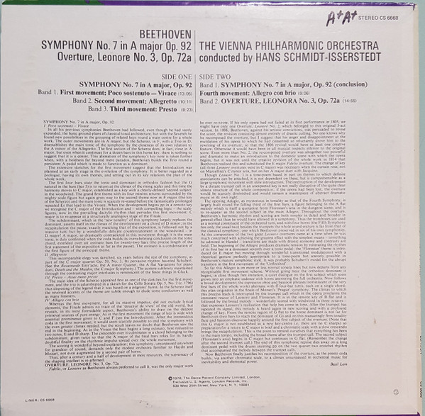 Symphony No. 7 / Leonore Overture No. 3