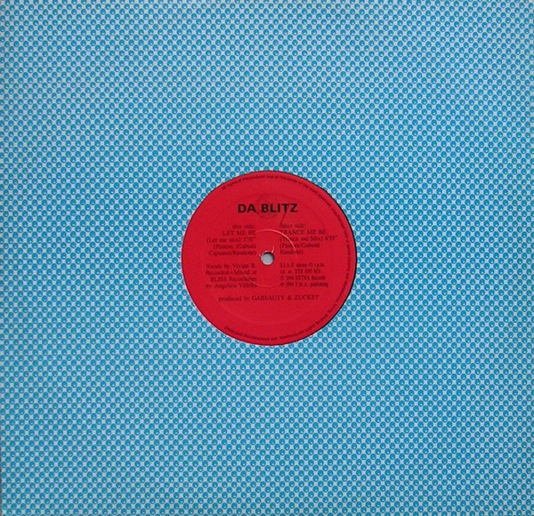 Da Blitz - Let Me Be | Extra Records (XTR 1010 MX) - main