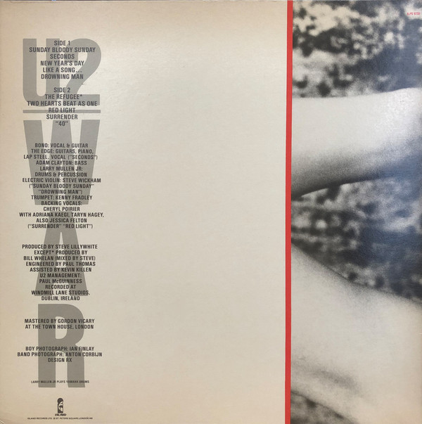 U2 - War | Island Records (ILPS 9733) - 4 U2 - War | Island Records (ILPS 9733) - 4