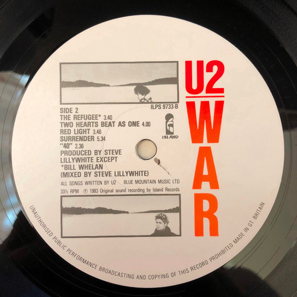U2 - War | Island Records (ILPS 9733) - 6 U2 - War | Island Records (ILPS 9733) - 6