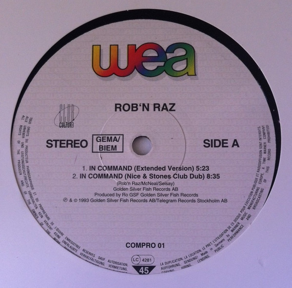 Rob 'N' Raz - In Command | WEA (COMPRO 01)