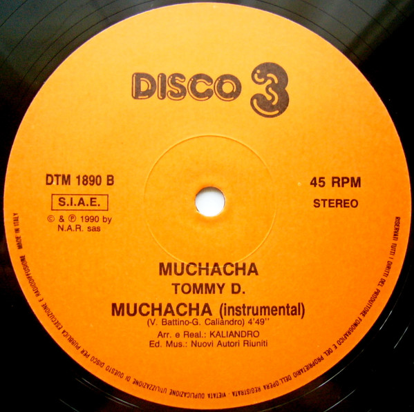 Tommy D. - Muchacha | Disco 3 (DTM 1890) - 4