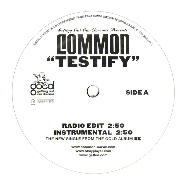 Common - Testify | Geffen Records (GEFR-26223) - 3 Common - Testify | Geffen Records (GEFR-26223) - 3