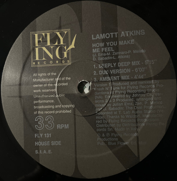 Lamott Atkins - How You Make Me Feel | Flying Records (FLY 131) - 4 Lamott Atkins - How You Make Me Feel | Flying Records (FLY 131) - 4