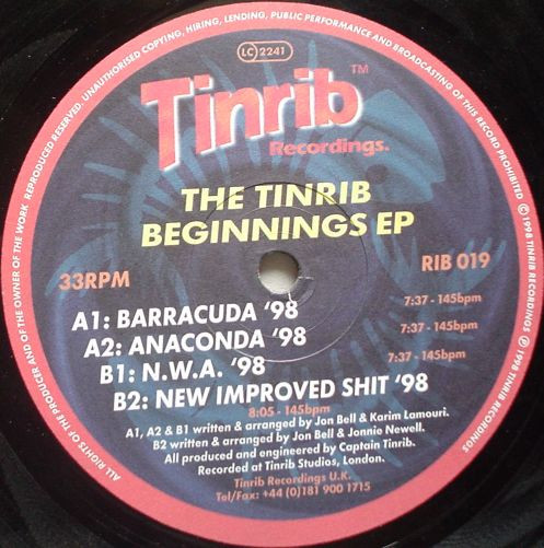 D.R. Base Vs. Karim / Fierce Base - The Tinrib Beginnings E.P. | Tinrib Recordings (RIB 019) - 3