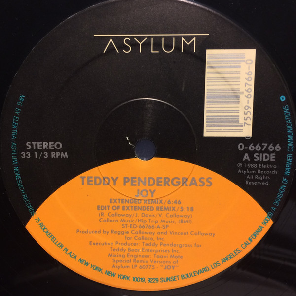 Teddy Pendergrass - Joy | Asylum Records (0-66766)