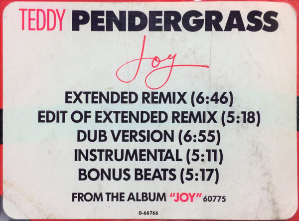 Teddy Pendergrass - Joy | Asylum Records (0-66766) - 3