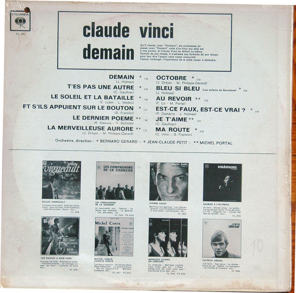 Claude Vinci - Demain / Octobre | Columbia (FL.361) - 2 Claude Vinci - Demain / Octobre | Columbia (FL.361) - 2