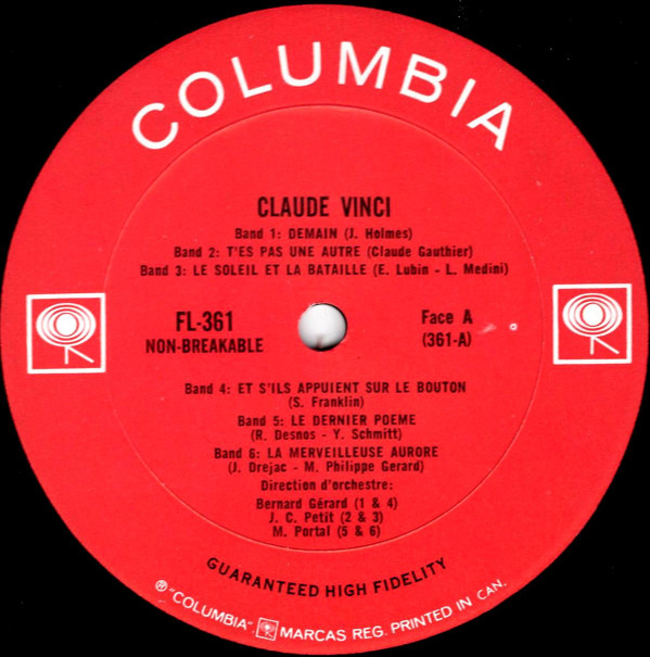 Claude Vinci - Demain / Octobre | Columbia (FL.361) - 3 Claude Vinci - Demain / Octobre | Columbia (FL.361) - 3
