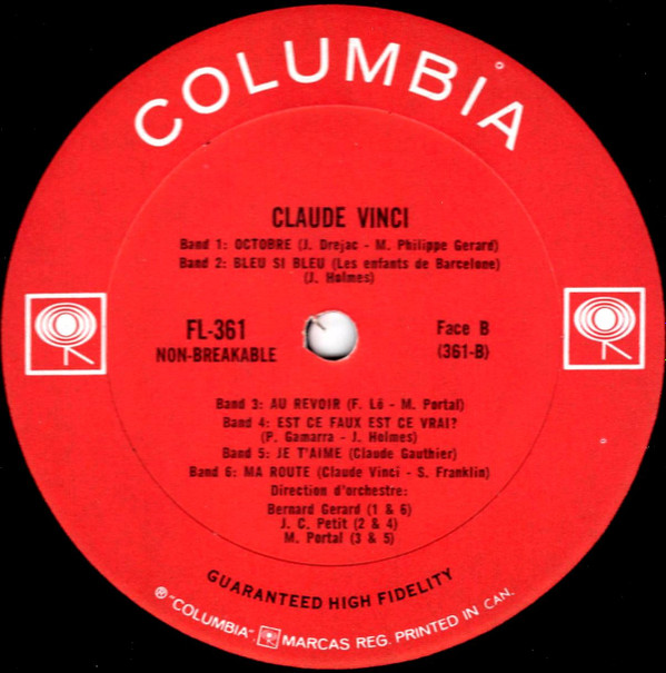 Claude Vinci - Demain / Octobre | Columbia (FL.361) - 4 Claude Vinci - Demain / Octobre | Columbia (FL.361) - 4