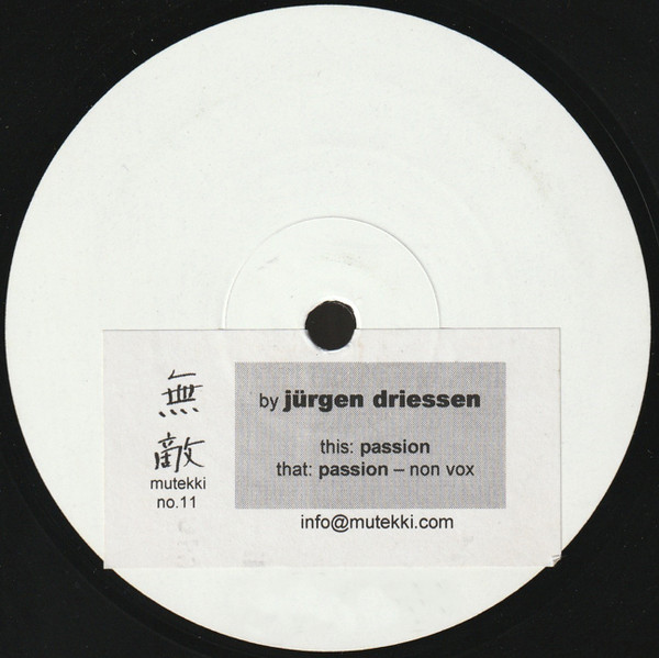 Jürgen Driessen - Passion | Mutekki (11) - main