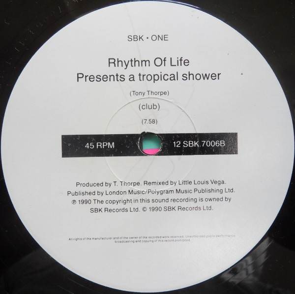 Rhythm Of Life - A Tropical Shower | SBK Records (12SBK 7006) - 3 Rhythm Of Life - A Tropical Shower | SBK Records (12SBK 7006) - 3