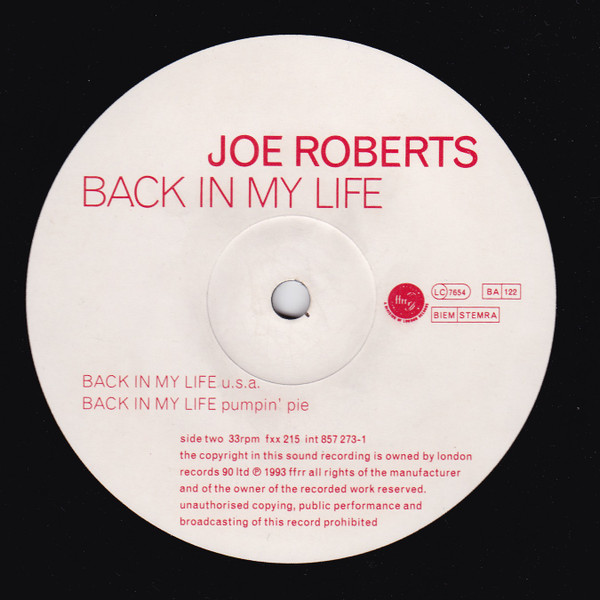 Joe Roberts - Back In My Life | FFRR (fxx 215) - 4