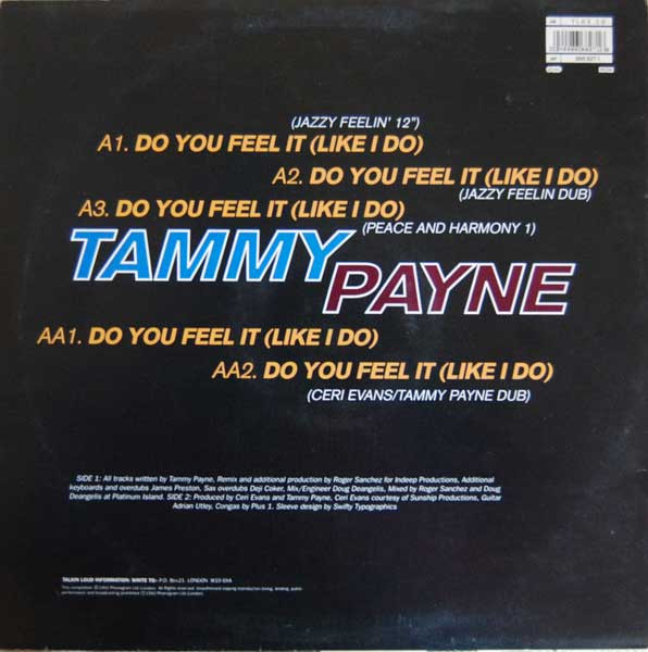 Tammy Payne - Do You Feel It (Like I Do) | Talkin' Loud (TLKX 19) - 2 Tammy Payne - Do You Feel It (Like I Do) | Talkin' Loud (TLKX 19) - 2