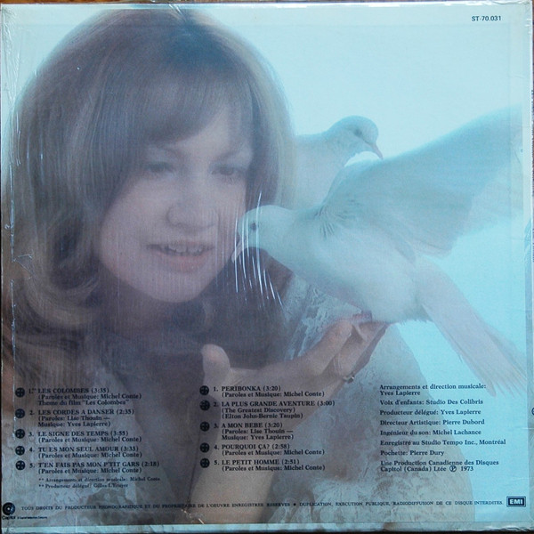 Lise Thouin - Les Enfants Sont Comme Les Colombes | Capitol Records (ST.70031) - 2