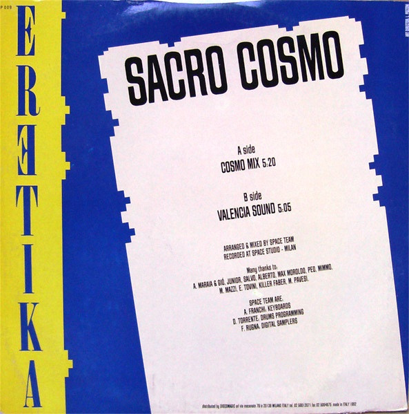 Eretika - Sacro Cosmo | Space Records (SP 009) - 2
