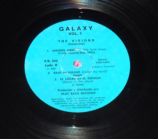 The Visions - Galaxy Vol. I | Play Back Records (P.B. 202) - 4