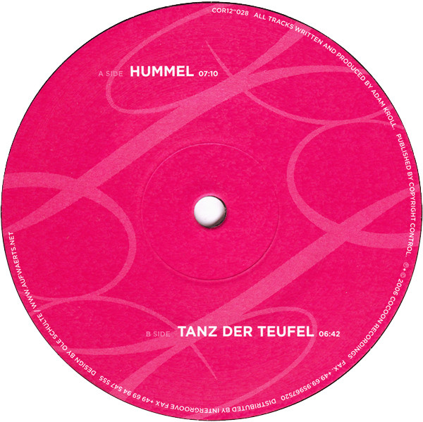 Adam Proll - Hummel | Cocoon Recordings (COR12"028) - 2