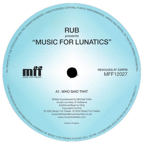 Rub - Music For Lunatics | Music For Freaks (MFF12027) - 4