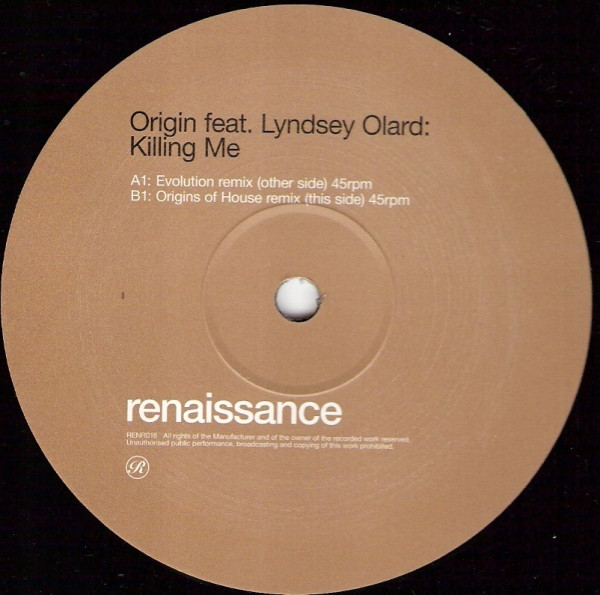 Origin - Killing Me (Disc Two) | Renaissance (RENR018) - 3