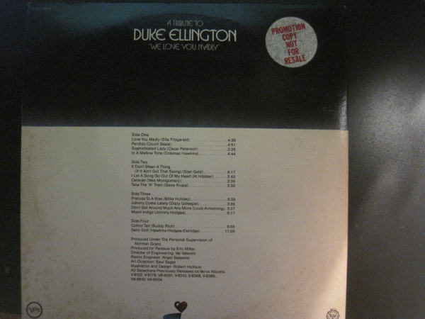 A Tribute To Duke Ellington "We Love You Madly"