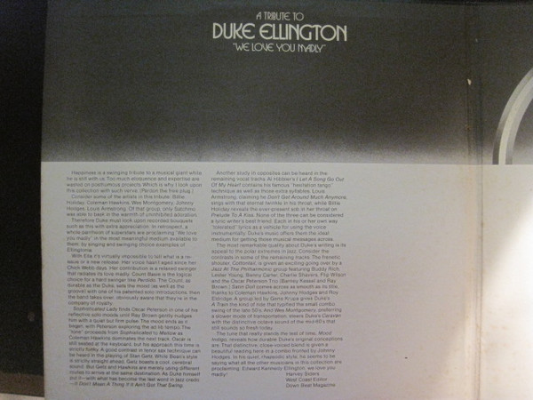 A Tribute To Duke Ellington "We Love You Madly"