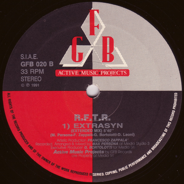 R.F.T.R. - Extrasyn | GFB Records (GFB 020) - 2