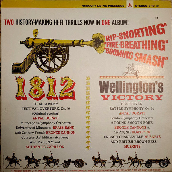Antal Dorati / Tchaikovsky / Beethoven / Minneapolis Symphony Orchestra / London Symphony Orchestra - Overture 1812 - Wellington's Victory | Mercury (SRD 19)