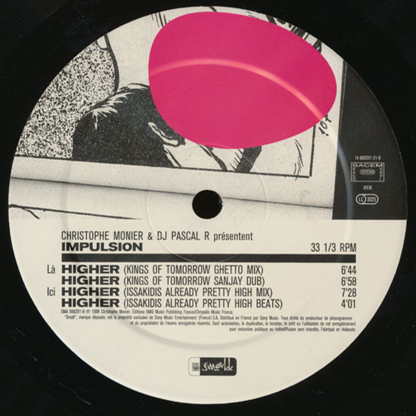 Christophe Monier & Dj Pascal R & Impulsion - Higher | Small (SMA 666201-8) - 2 Christophe Monier & Dj Pascal R & Impulsion - Higher | Small (SMA 666201-8) - 2