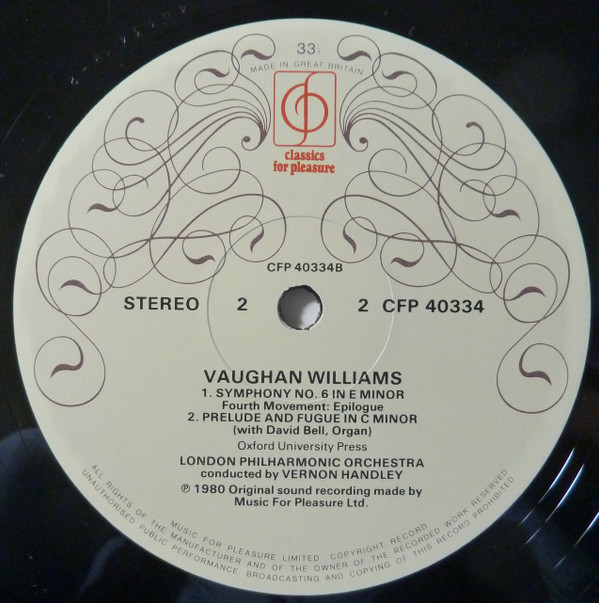 Symphony No 6 In E Minor; Prelude & Fugue In C Minor