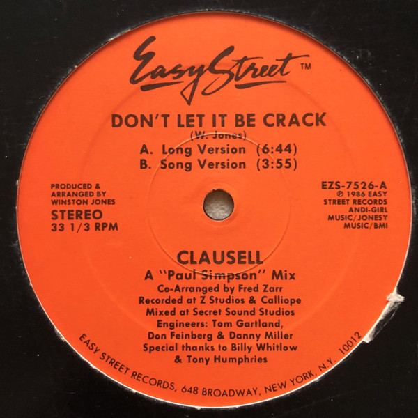 Clausell - Don't Let It Be Crack | Easy Street Records (EZS-7526)