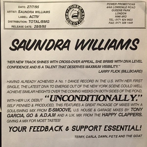 Saundra Williams - Unconditionally | Activ (12TV8) - 6 Saundra Williams - Unconditionally | Activ (12TV8) - 6
