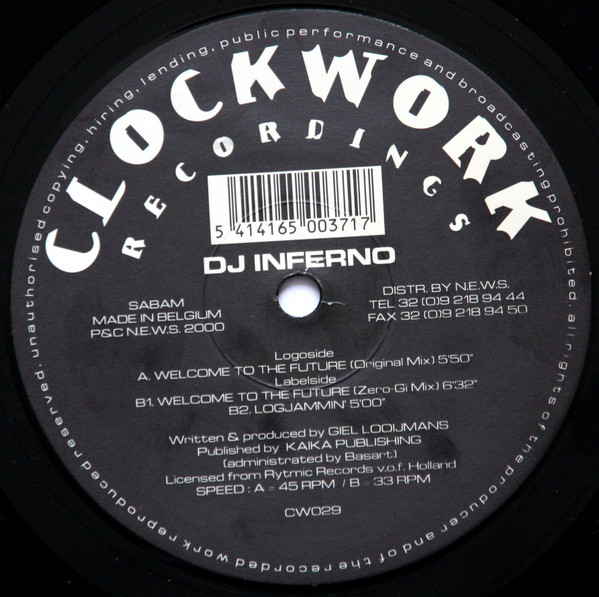 DJ Inferno - Welcome To The Future | Clockwork Recordings (CW029) - 3 DJ Inferno - Welcome To The Future | Clockwork Recordings (CW029) - 3
