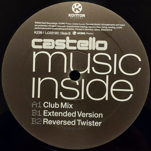 Castello - Music Inside | Kontor Records (K239) - 3 Castello - Music Inside | Kontor Records (K239) - 3