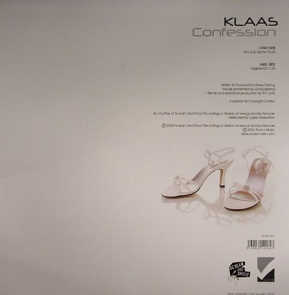 Klaas - Confession | Vector Records (Vector 011) - 2 Klaas - Confession | Vector Records (Vector 011) - 2